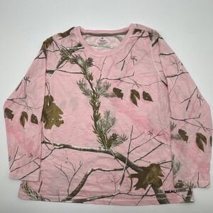 Realtree Pink Camo Long Sleeve Tee Size 1X